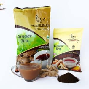 Ginger tea 250g & 500g Benchmark Ooty made with premium Nilgiris tea and natural ginger for strong aromatic chai