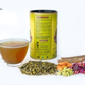 Kashmiri green kahwa tea 100g Benchmark Ooty with saffron almonds and spices for traditional herbal green tea