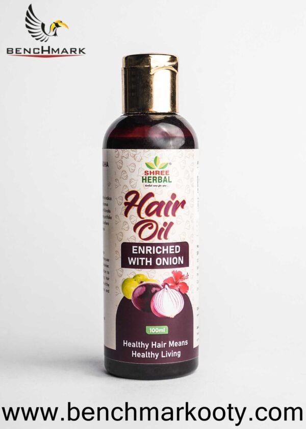 Onion Hair Oil – 100ml Benchmark Ooty Herbal Nilgiri Formula