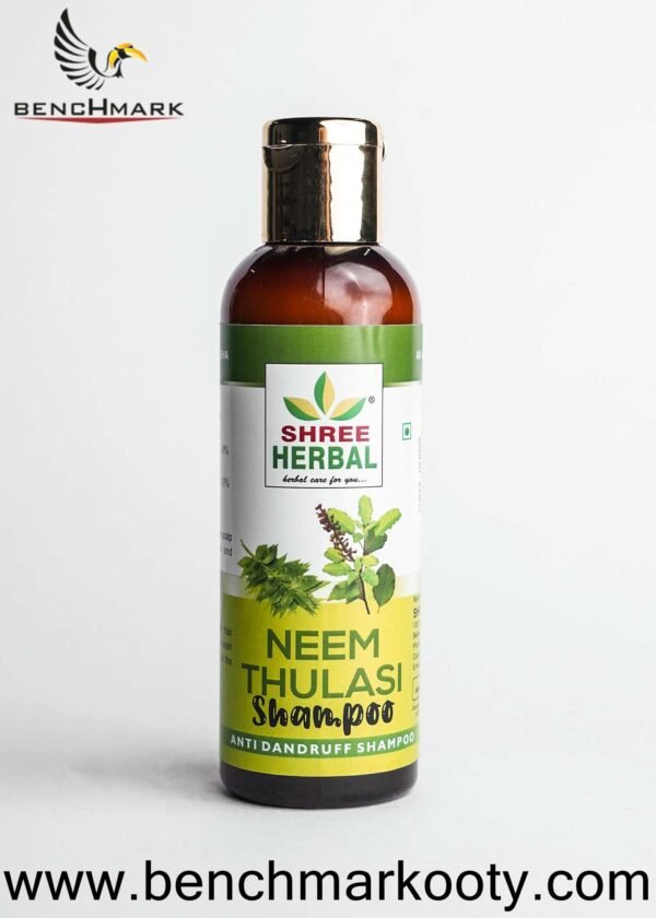 Neem Tulasi Anti-Dandruff Shampoo – Benchmark Ooty Herbal Hair Care