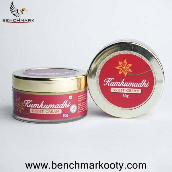 Benchmark Ooty Kumkumadhi Night Cream – Ayurvedic Night Cream from Nilgiri Hills