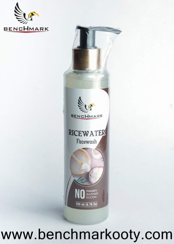 Rice Water Face Wash – 200ml Benchmark Ooty Natural Cleanser from Nilgiris
