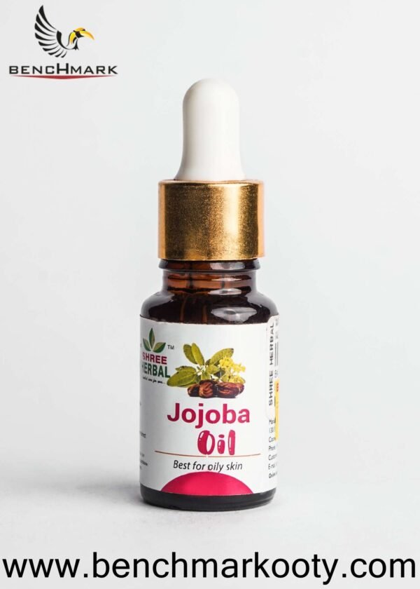 Jojoba Oil – 10ml Benchmark Ooty Pure Cold-Pressed Nilgiri Oil