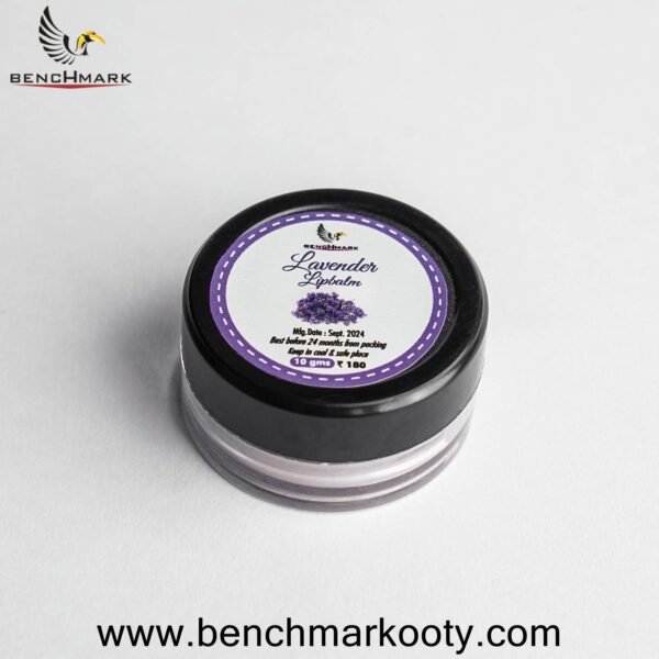 Lavender Lip Balm 10gm – Herbal Moisturizing Lip Care by Benchmark Ooty