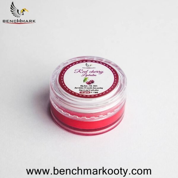 Red Cherry Lip Balm 10gm – Natural Tinted Lip Balm by Benchmark Ooty