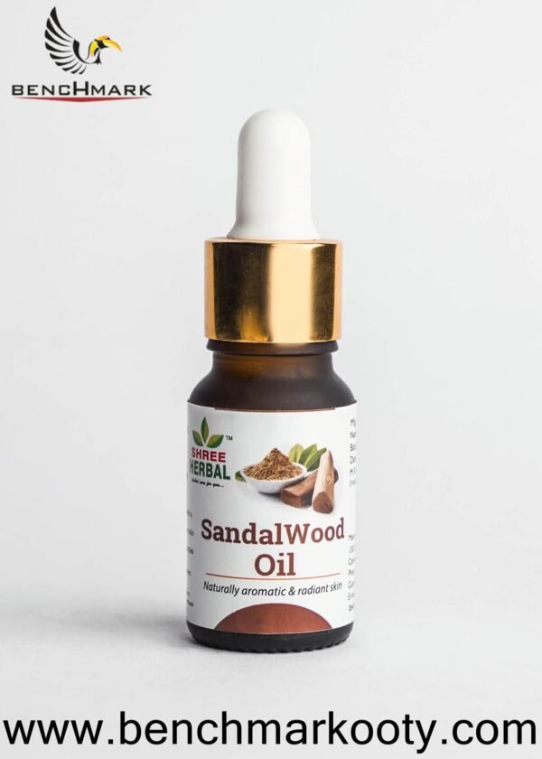 Sandalwood Oil – 10ml Benchmark Ooty Pure Essential Oil from Nilgiris