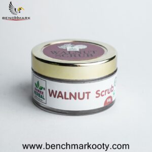 Benchmark Ooty Walnut Scrub 50gm – Herbal Nilgiri Face and Body Exfoliator