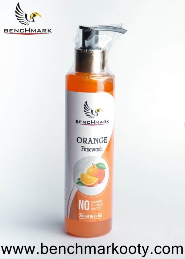 Benchmark Orange Face Wash 200ml – Nilgiri Citrus Cleanser for Bright Skin